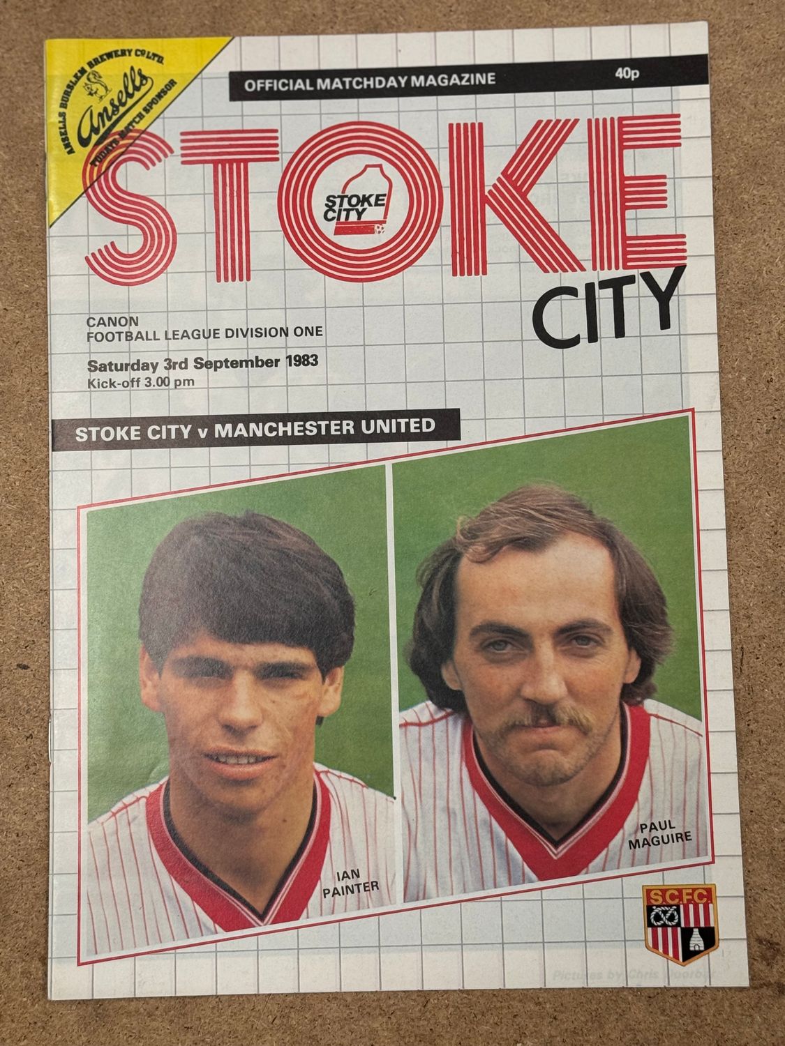 Stoke City v  Manchester United - 3/9/83