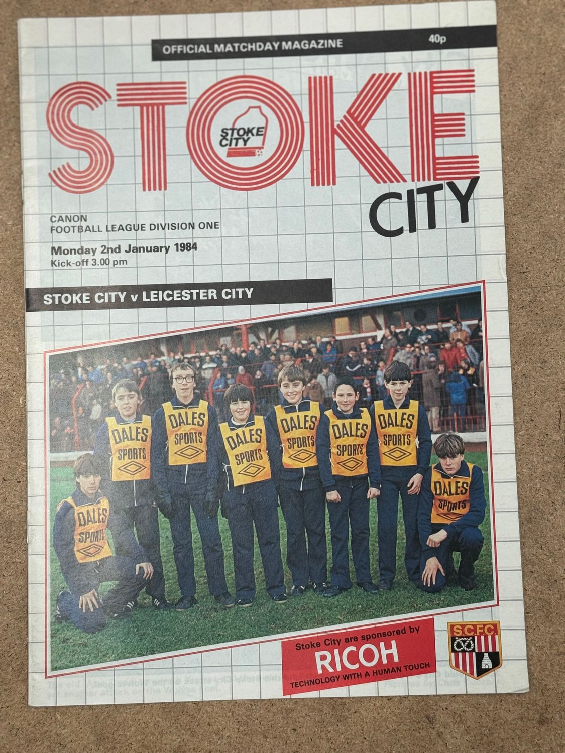 Stoke City v  Leicester City - 2/1/84