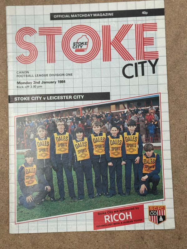 Stoke City v  Leicester City - 2/1/84