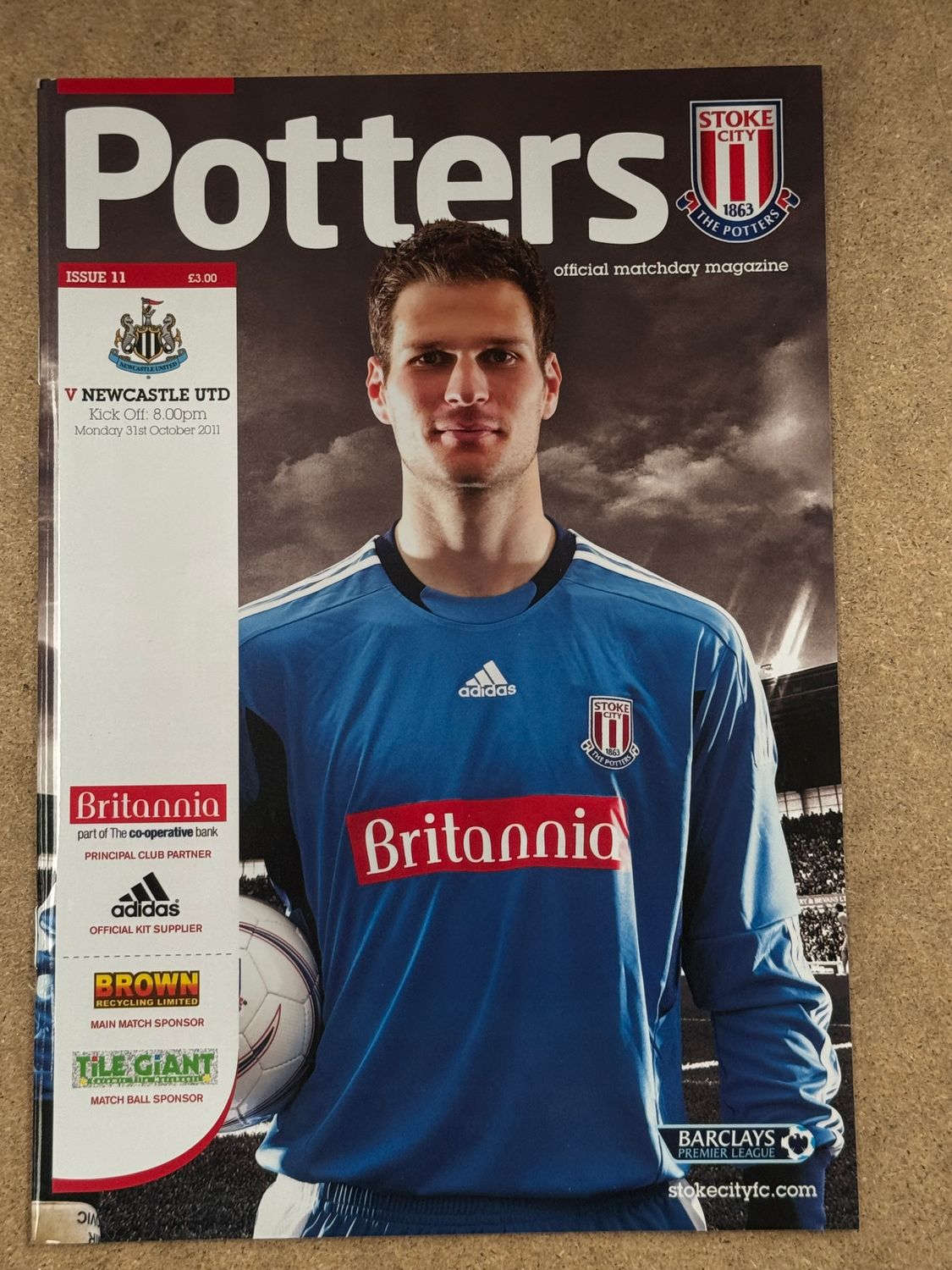 Stoke City v  Newcastle United - 31/10/11
