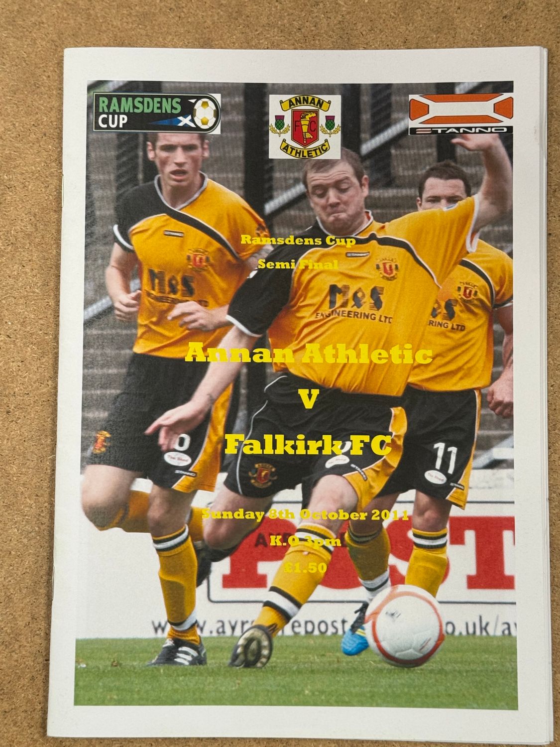 Annan  v  Falkirk - 9/10/11 + teamsheet