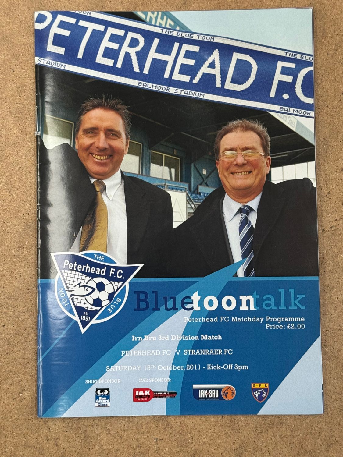 Peterhead v Stranraer - 15/10/11