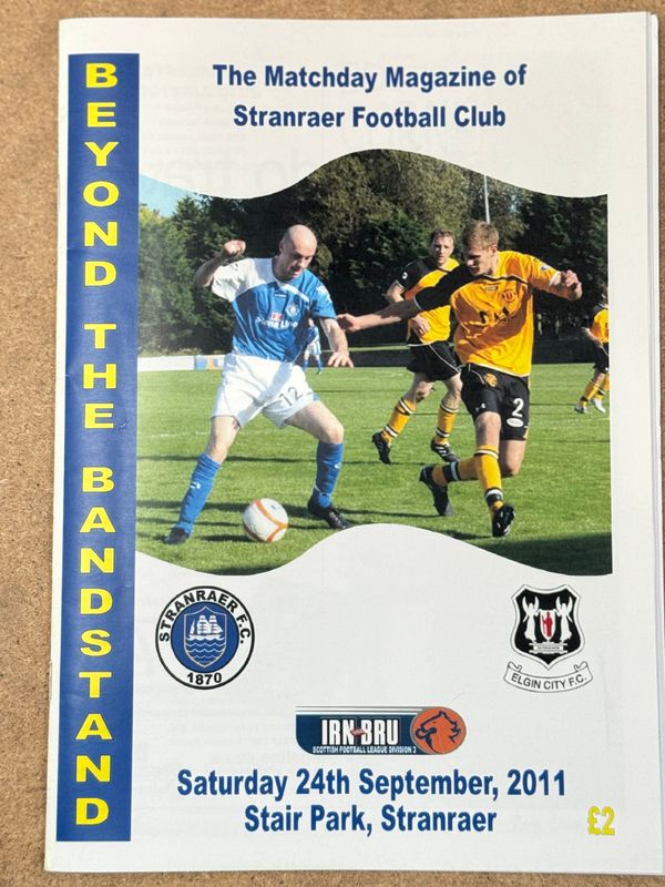 Stranraer v Elgin City - 24/9/11