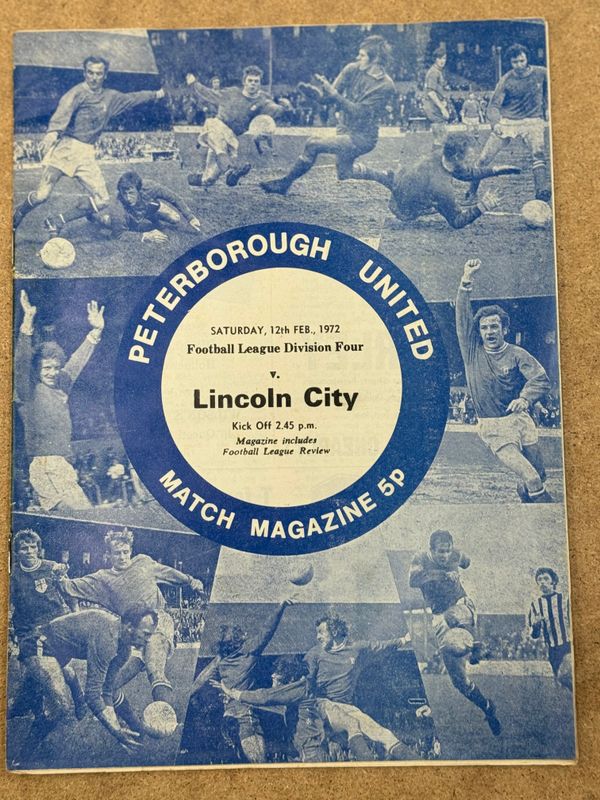 Peterborough United v Lincoln City - 12/2/72