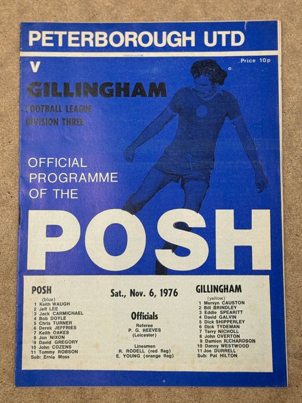 Peterborough United v Gillingham - 6/11/76