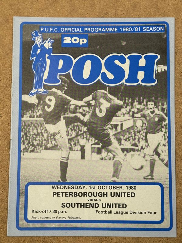 Peterborough United v Southend United - 14/9/76