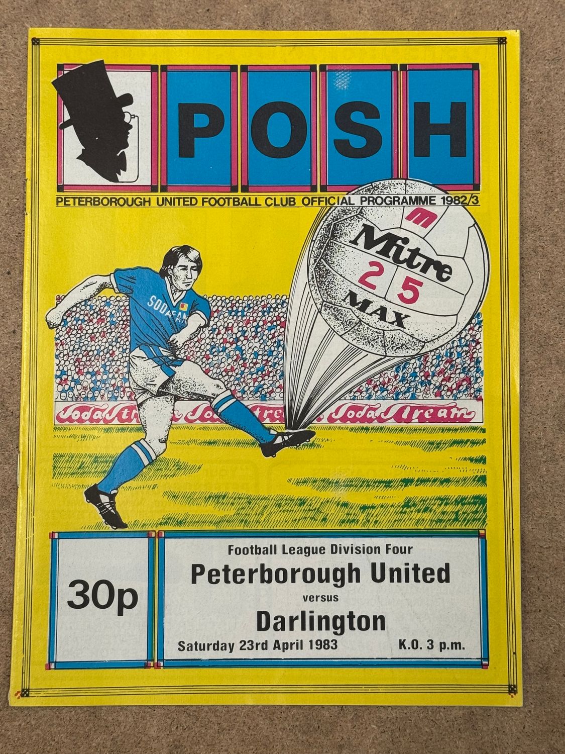 Peterborough United v Darlington - 23/4/83