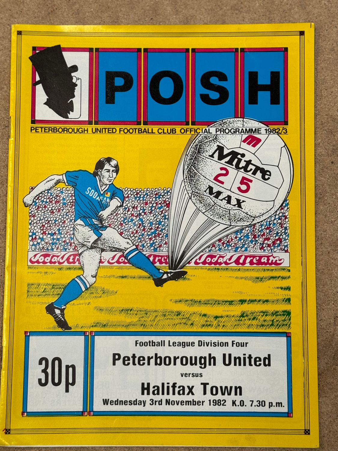 Peterborough United v Halifax Town - 3/11/82