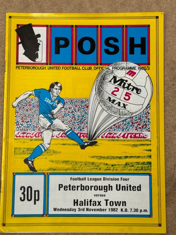 Peterborough United v Halifax Town - 3/11/82