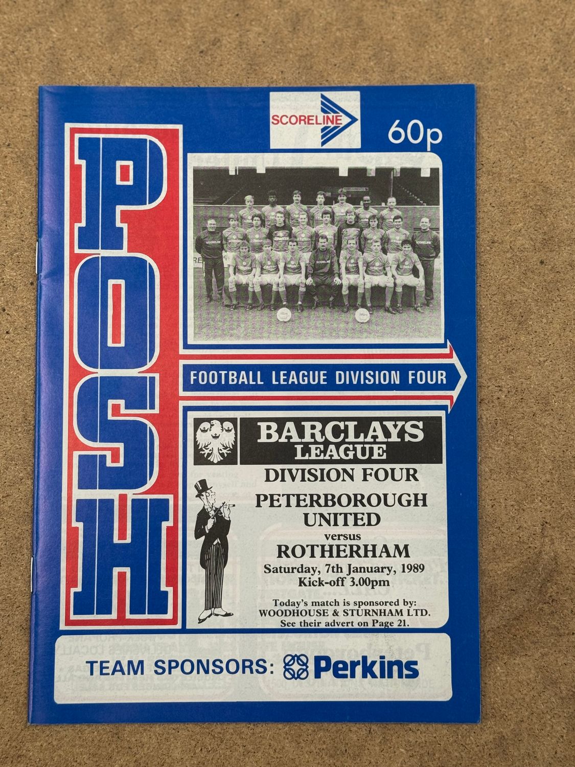 Peterborough United v Rotherham United - 7/1/89