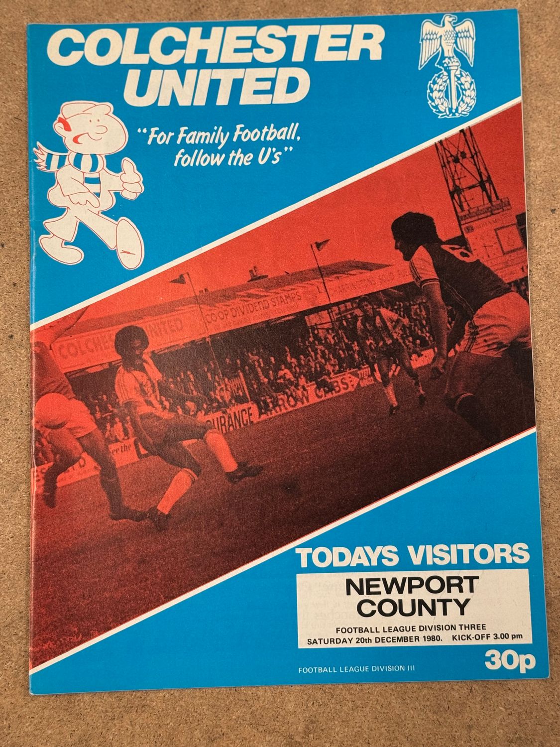 Colchester United v Newport County - 20/12/80
