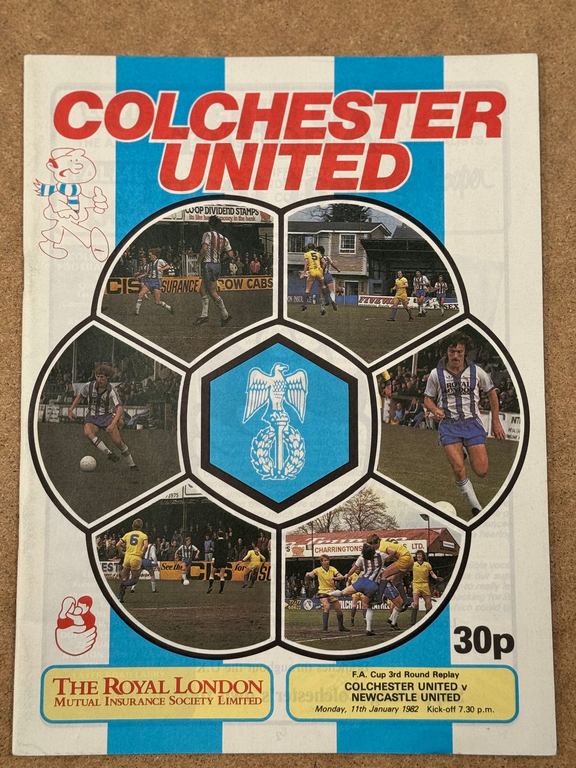 Colchester United v Newcastle United - 11/1/82