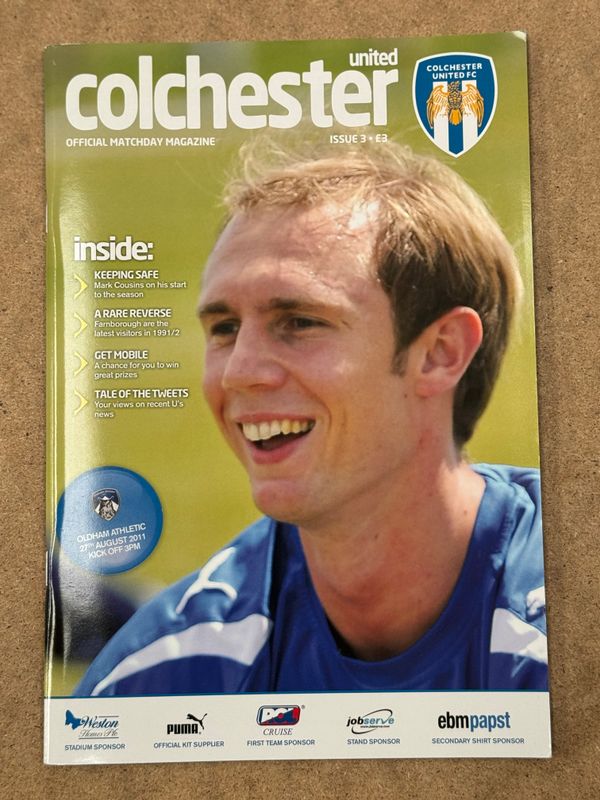 Colchester United v Oldham Athletic - 27/8/11