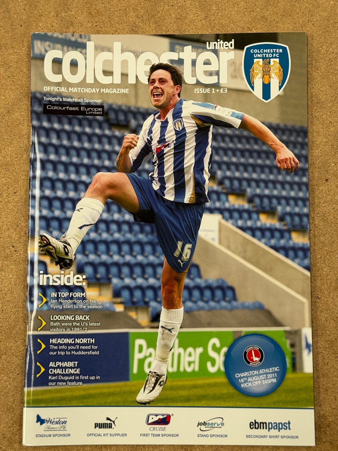 Colchester United v Charlton Athletic - 16/8/11
