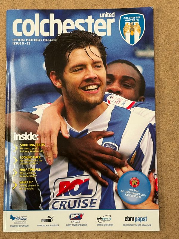 Colchester United v Walsall - 24/9/11