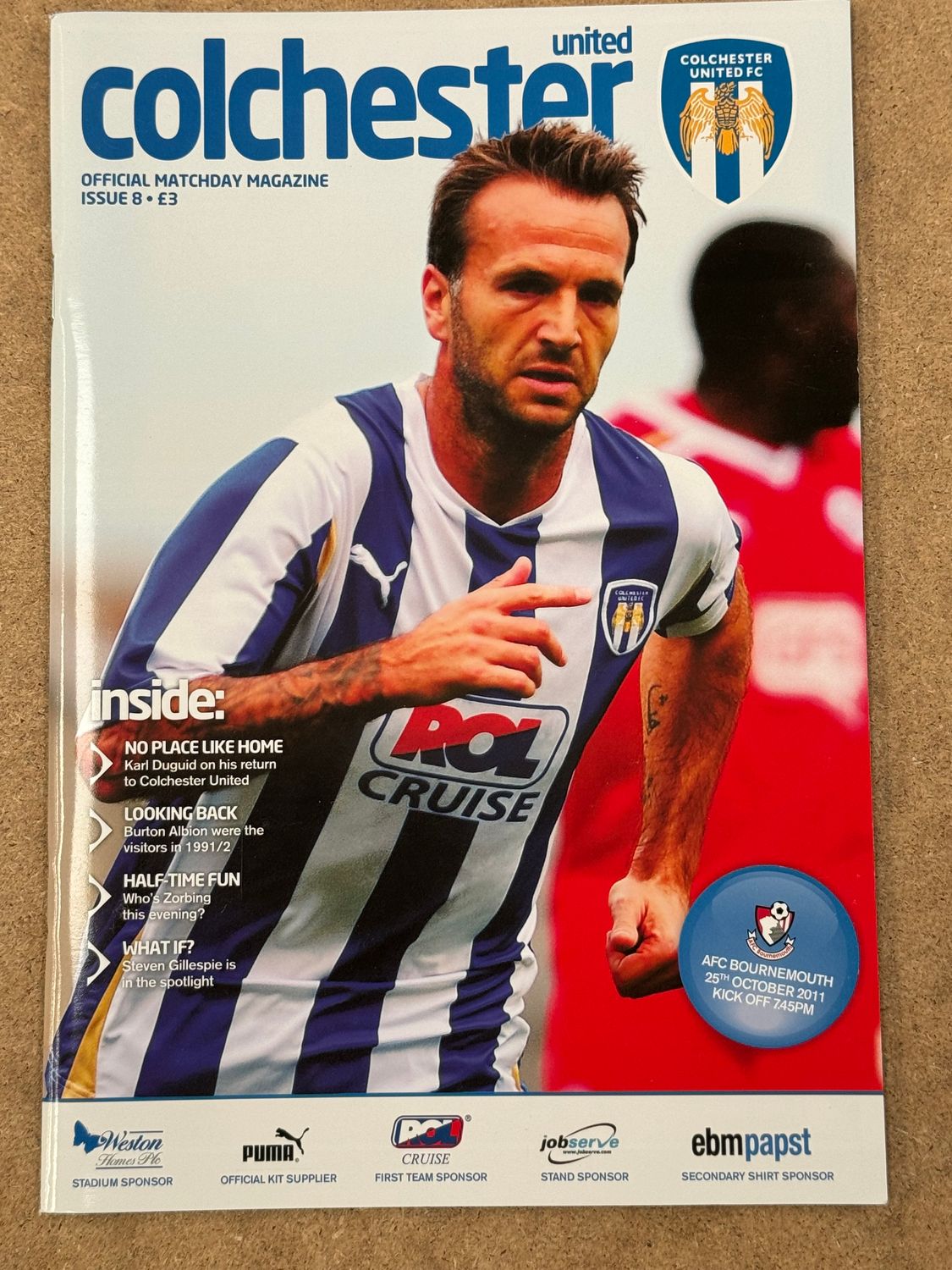 Colchester United v Bournemouth - 25/10/11
