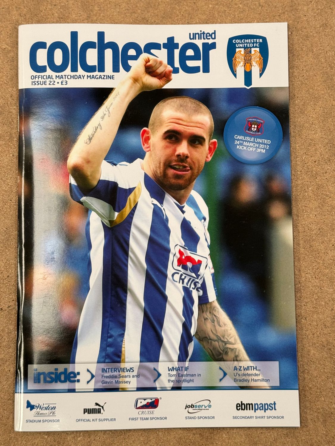 Colchester United v Carlisle United - 24/3/12