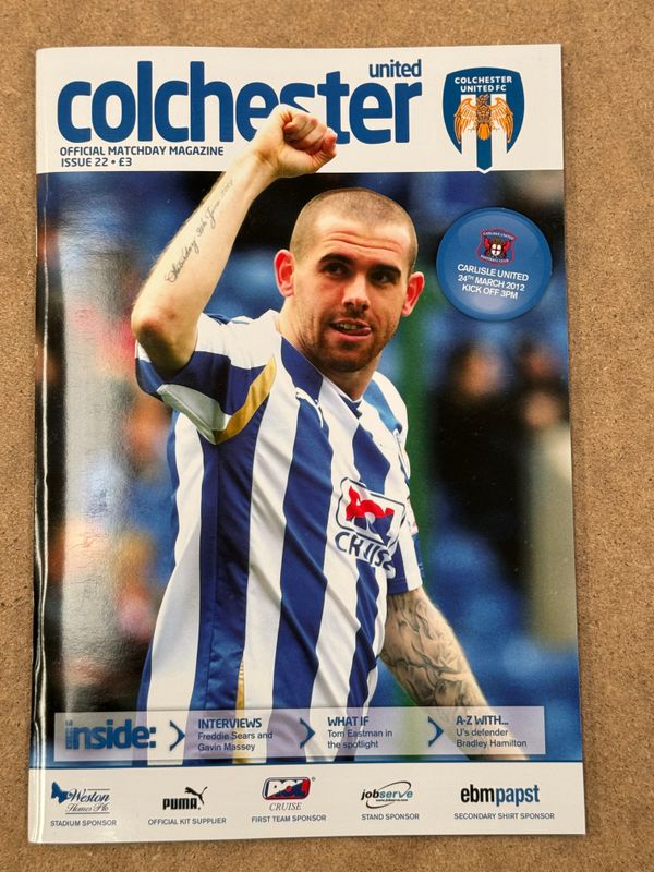 Colchester United v Carlisle United - 24/3/12