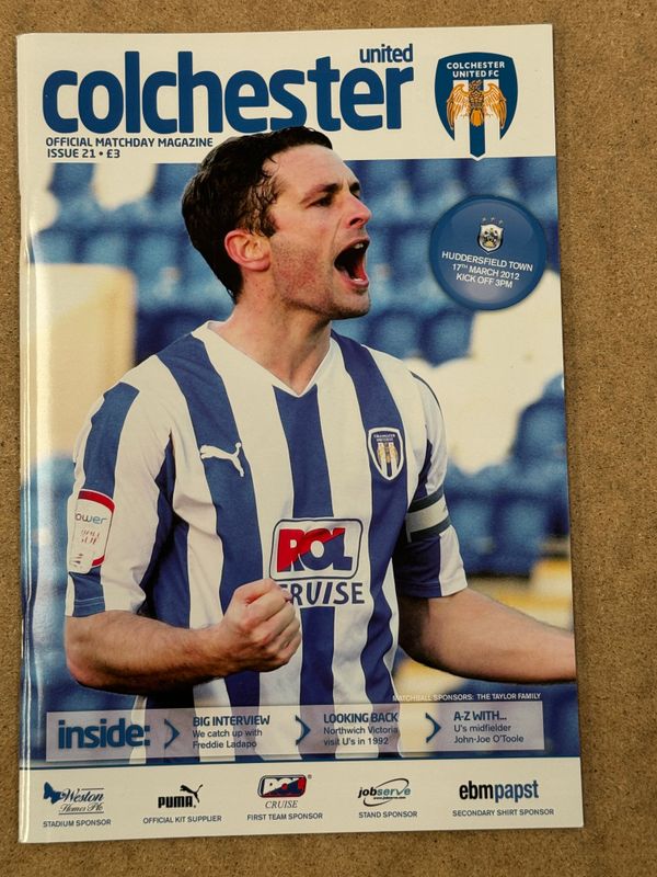 Colchester United v Huddersfield Town - 17/3/12