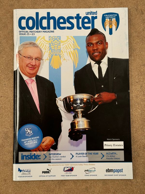 Colchester United v Tranmere Rovers - 28/4/12