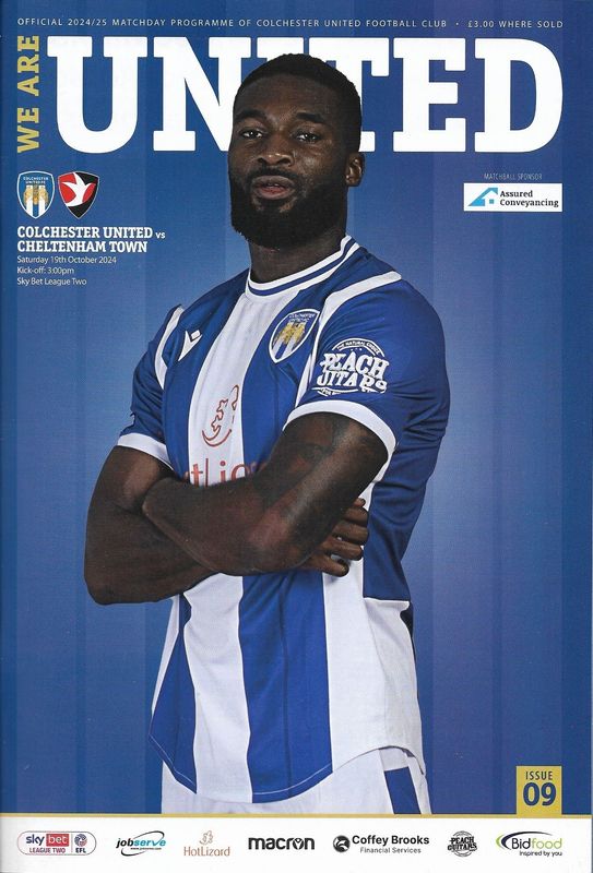 Colchester United v Cheltenham Town - 19/10/24