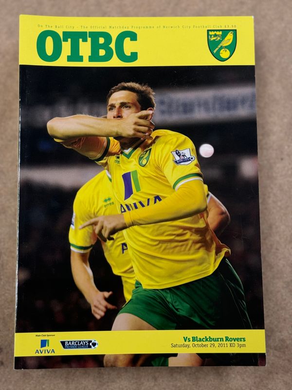 Norwich City v Blackburn Rovers - 29/10/11