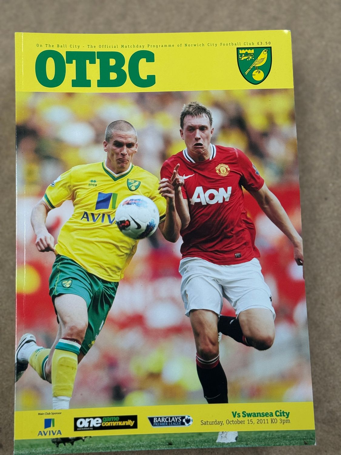 Norwich City v Swansea City - 15/10/11