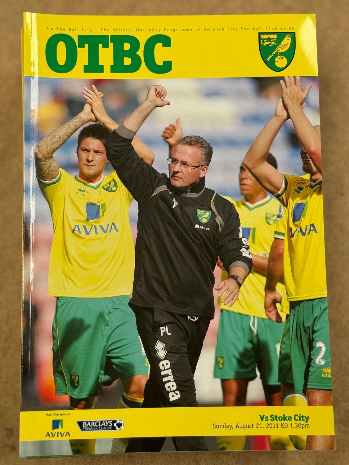 Norwich City v Stoke City - 21/8/11