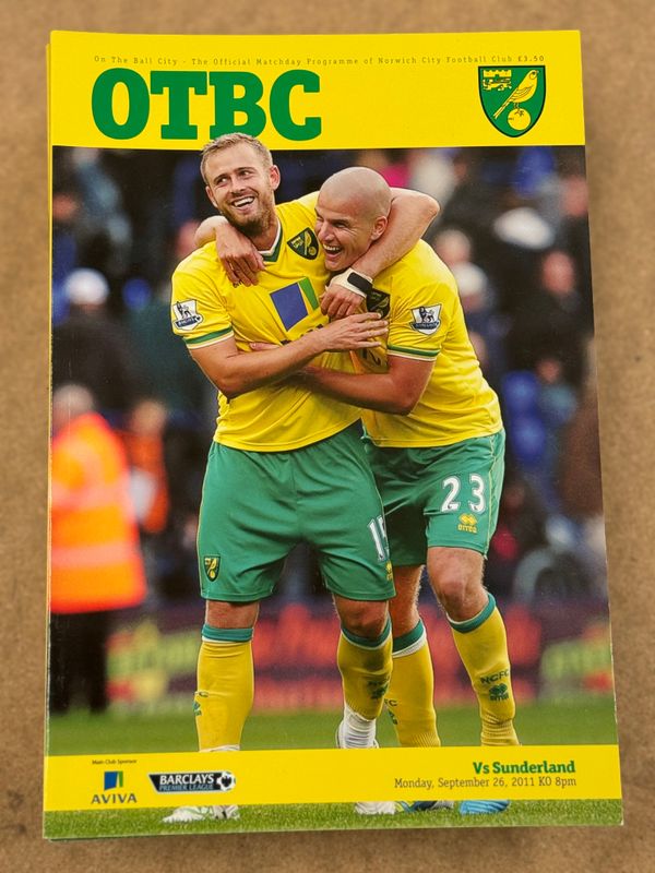 Norwich City v Sunderland - 26/9/11