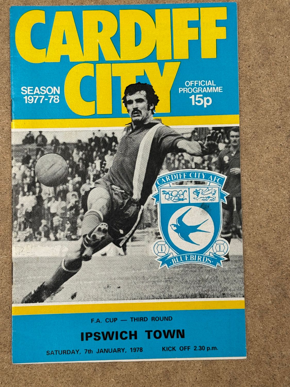 Cardiff City v Ipswich Town - 7/1/78