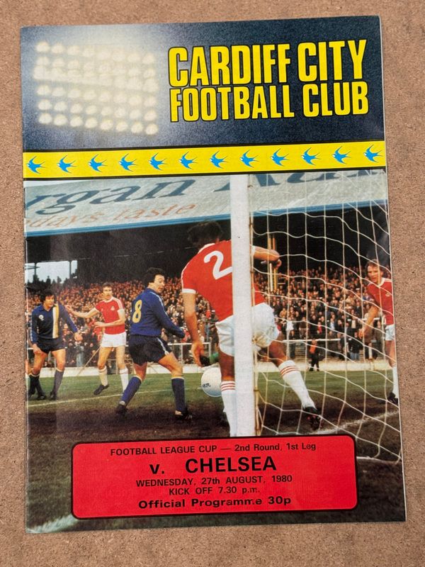 Cardiff City v Chelsea - 27/8/80