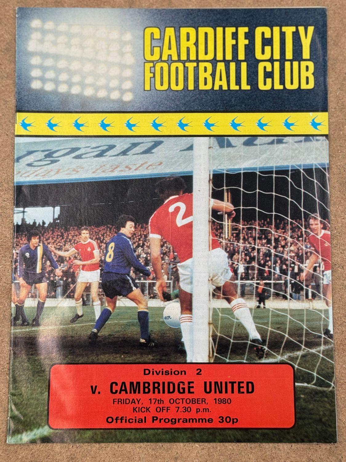 Cardiff City v Cambridge United - 17/10/80