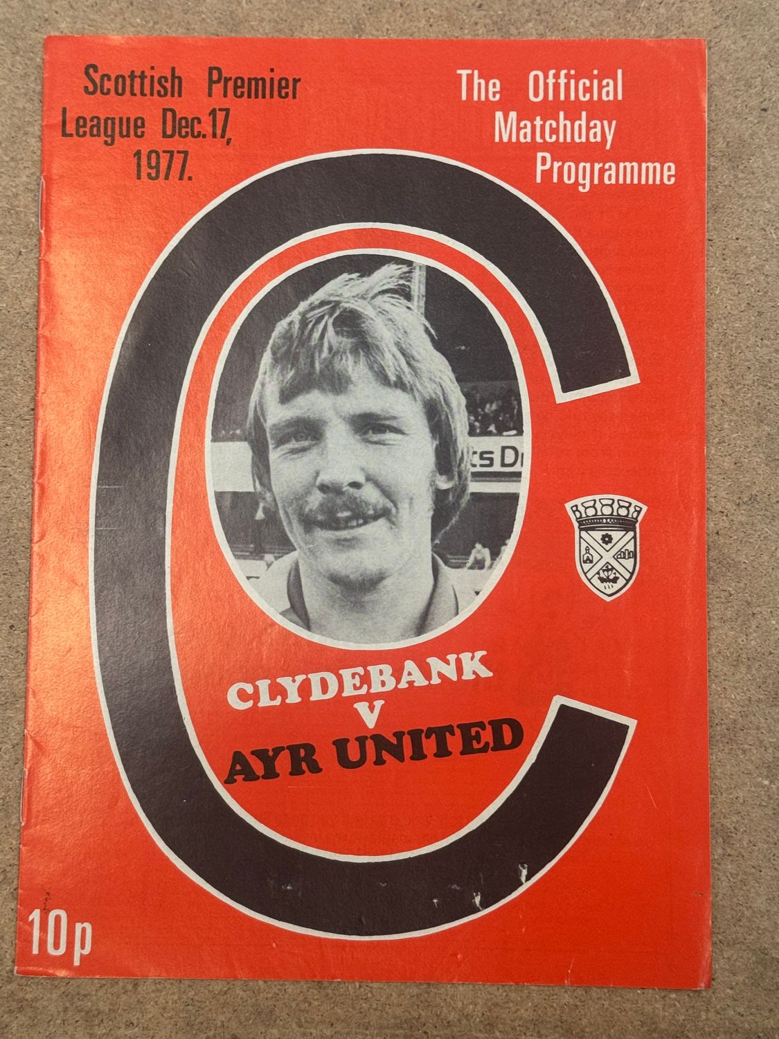 Clydebank v Ayr United- 17/12/77