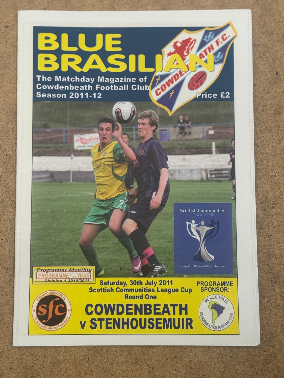 Cowdenbeath v Stenhousemuir - 30/7/11