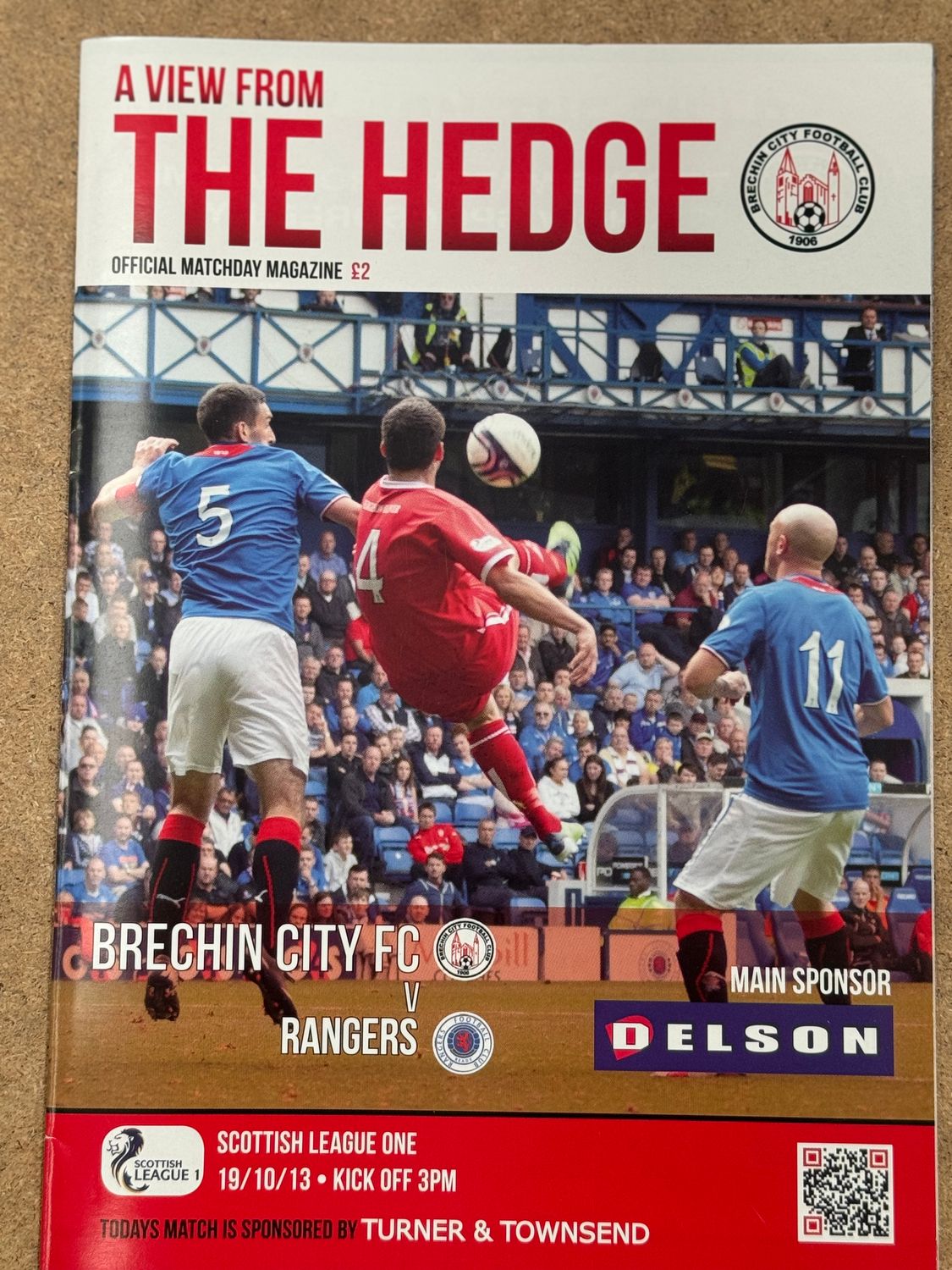 Brechin City v Rangers - 19/10/13