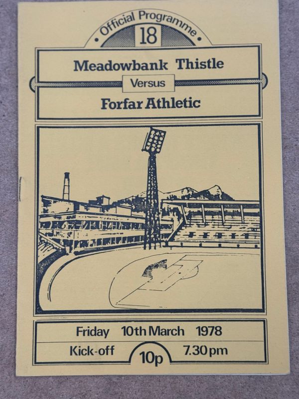 Meadowbank v Forfar - 10/3/78