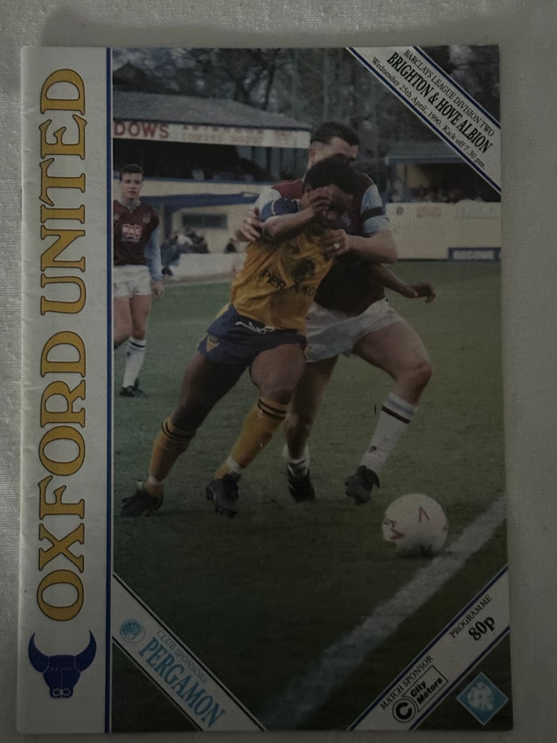 Oxford United v Brighton - 27/4/90