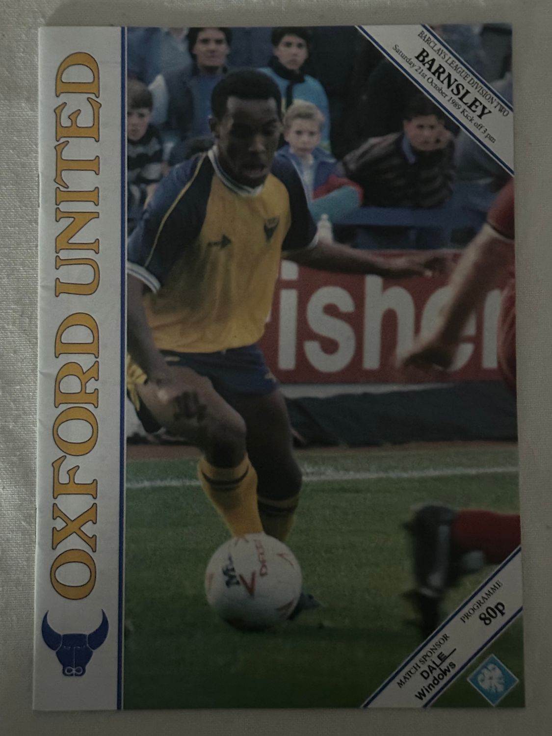Oxford United v Barnsley - 21/10/89