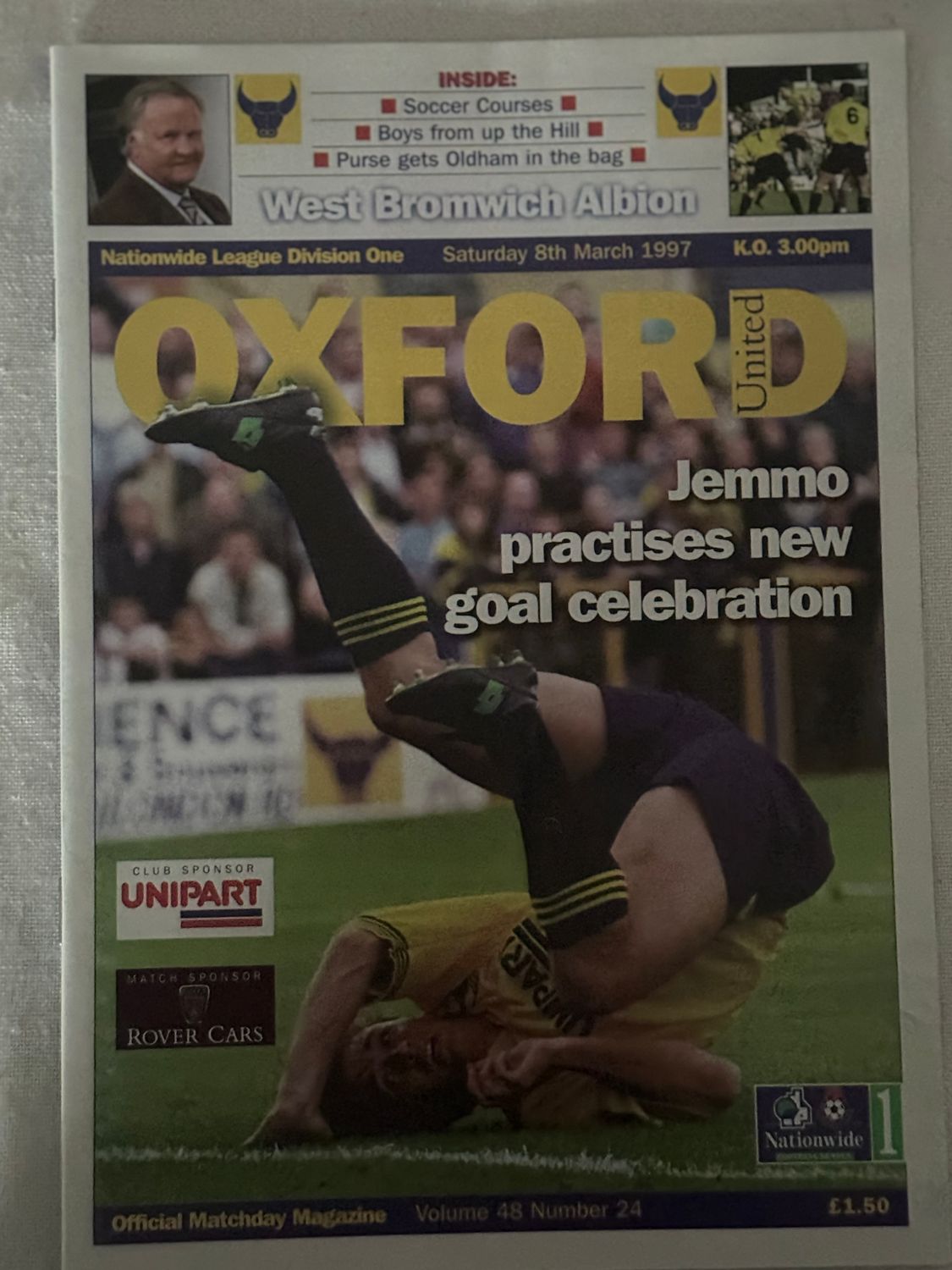 Oxford United v WBA - 8/3/97