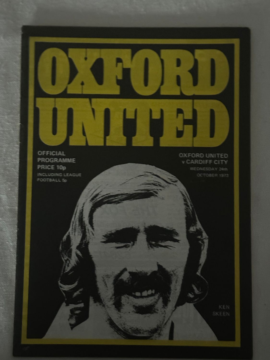 Oxford United v Cardiff City - 24/10/73