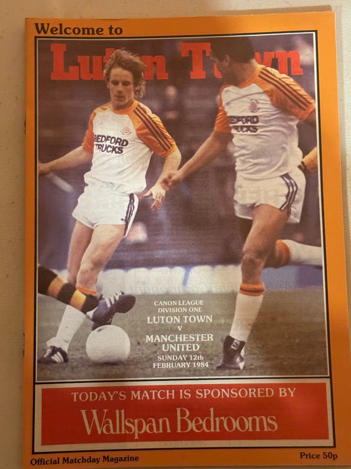 Luton Town v Manchester United - 12/2/84