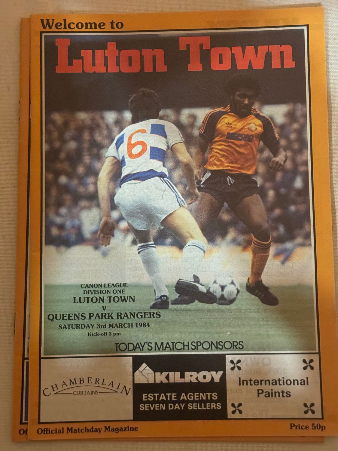 Luton Town v QPR - 3/3/84