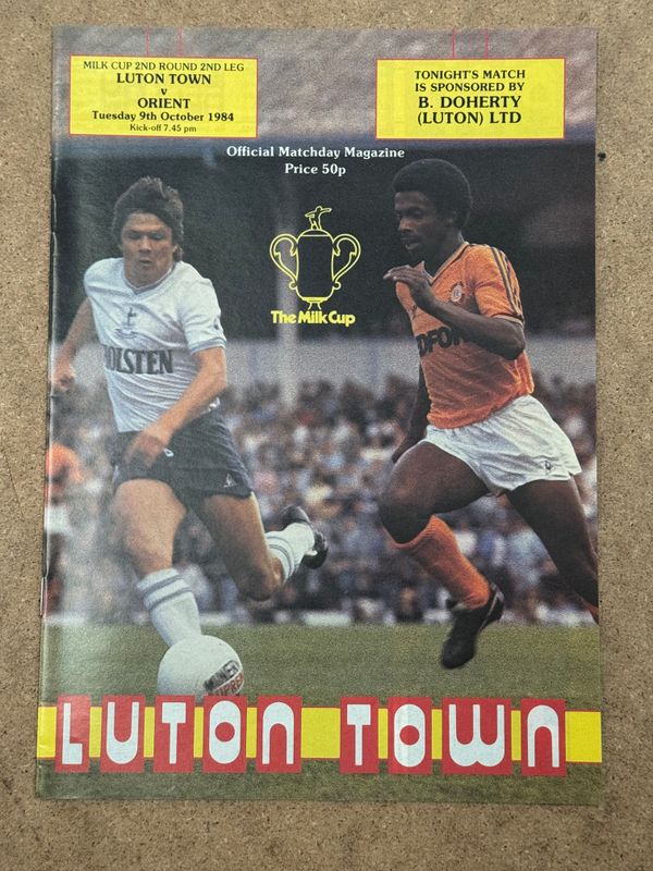 Luton Town v Orient - 9/10/84