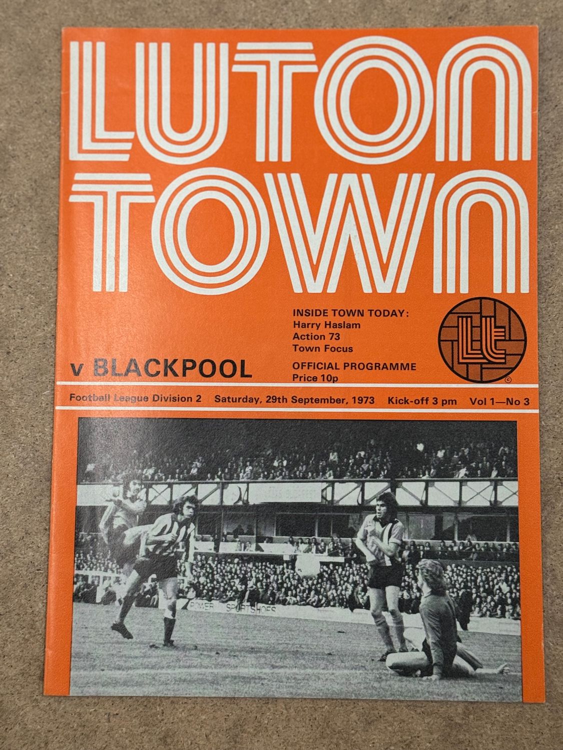 Luton Town v Blackpool - 29/9/73