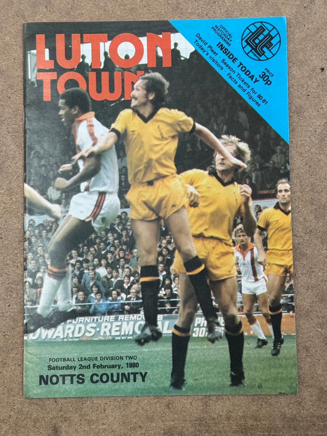 Luton Town v Notts County - 2/2/80