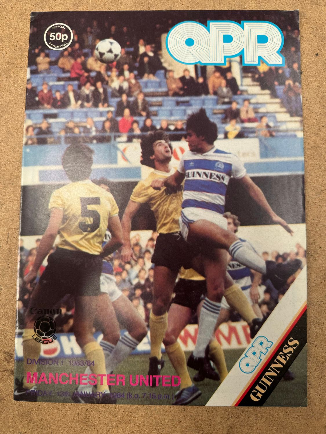 QPR v Manchester United - 13/1/84