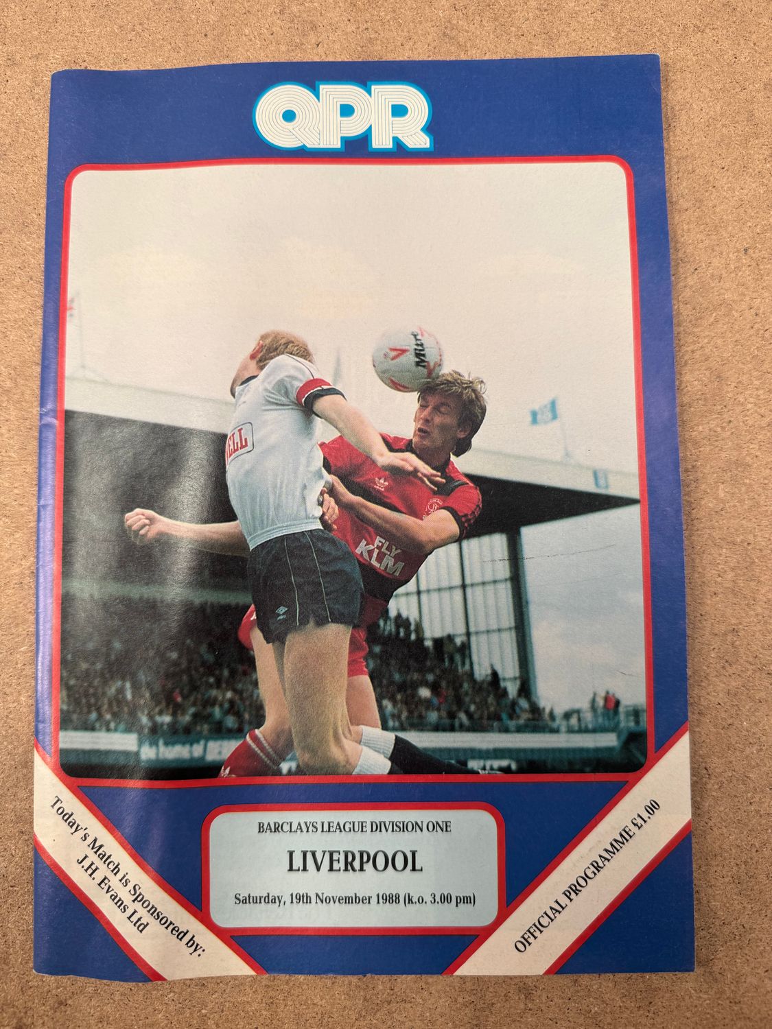 QPR v Liverpool - 19/11/88
