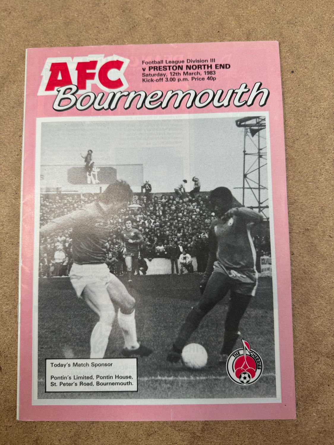Bournemouth v Preston North End - 12/3/83