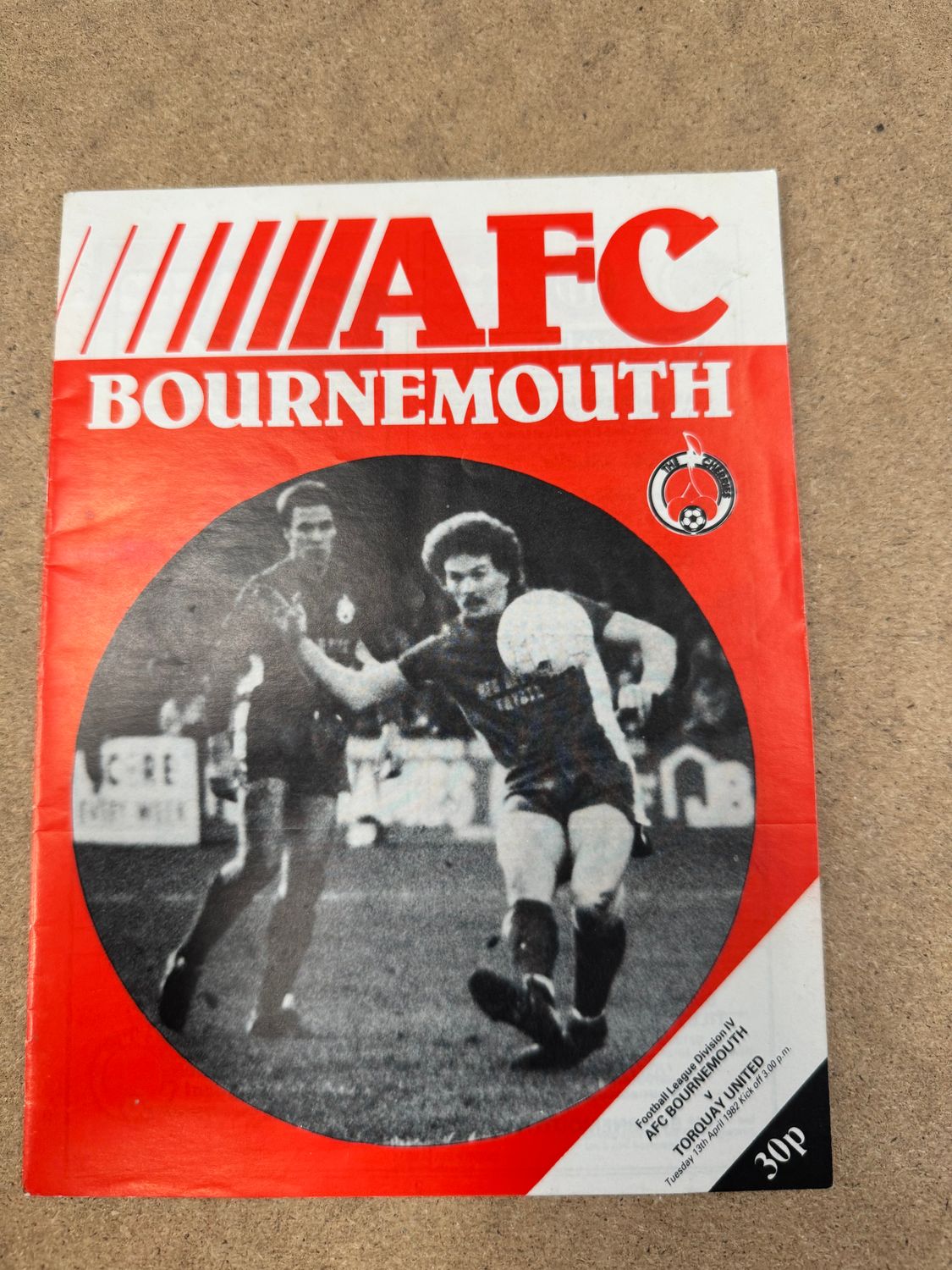 Bournemouth v Torquay United - 13/4/82