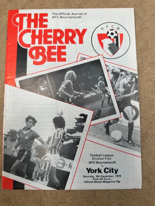 Bournemouth v York City - 9/12/78
